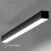 Линейный светильник HOKASU S50 Black (подвесной)
