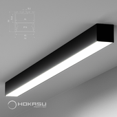Накладной линейный светильник HOKASU S50 Black (накладной)