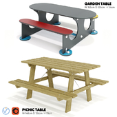 Kompan. Garden Table & Picnic Table