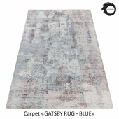 Indian Carpet from Art Silk "Gatsby Rug" Blue