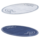 Oval carpet PD-144-1 Cats