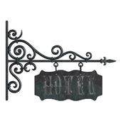 Wrought iron sign