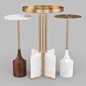 West Elm: Marble & Brass and Hera - Drink and Side Tables Set 01