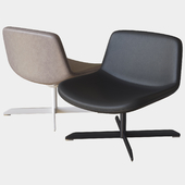 collage swivel lounge chair calligaris