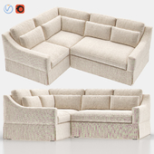 York Slope Arm Slipcovered 3-Piece Sectional