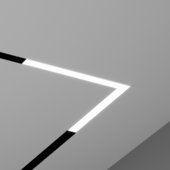 Магнитный трековый светильник HOKASU OneLine+ LF Angle (черный/встраиваемый)