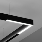 Магнитный трековый светильник HOKASU OneLine+ LF Angle (черный/подвесной)