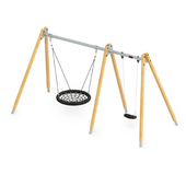 Swing 2,5m Solid Wood Kompan