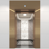 Elevator Interior with Button Panel