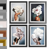 Art Frams 13- 4 Art Flower Head Woman