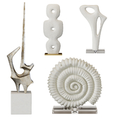 Arteriors Sculptures Set 4