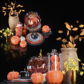 Decorative set 08-pumpkin decor