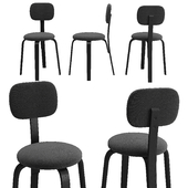Afterrom plus chair wood base by Menu