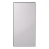 Mirror in stainless steel frame