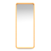 Mirror in a thin wooden frame Ash