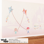 ОМ Декоративное покрытие (детские обои) WallApp BestBaby #011