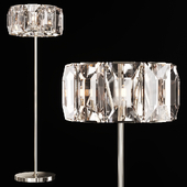 Restoration Hardware HARLOW CRYSTAL FLOOR LAMP Nickel