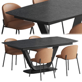 Boconcept Alicante table Princeton chair