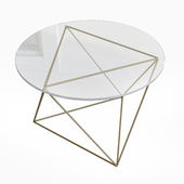Dia Glass End Table by Stylex