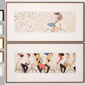 Art Frams 43- bicyclist colors