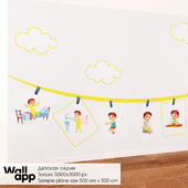 ОМ Декоративное покрытие (детские обои) WallApp BestBaby #019