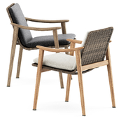 Fynn Outdoor chair by Minotti