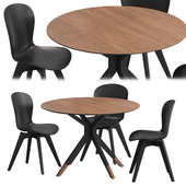 Billund table Adelaide chair Boconcept