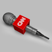 News reporter microphone