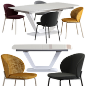 Boconcept - Princeton dining chair + Alicante table set