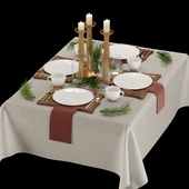 New Year table setting