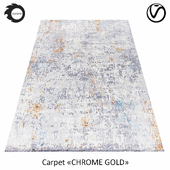 Indian Woolen Carpet "chrome Gold" Abstract-2-Multi-2