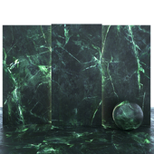 Dark green marble