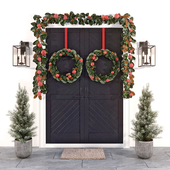 Pottery barn front door decoration