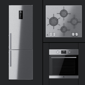 Electrolux - Холодильник En3452 Jox , Духовой Шкаф Oef3 H70 Tx И Варочная Поверхность Egu96647 Lx.