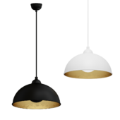 black and white antenne pendant light