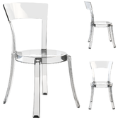 IKEA STEIN, chair, transparent plastic