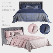 Devyn Tufted Wing Bed