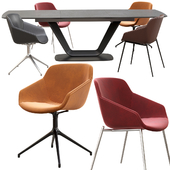 Boconcept - Alicante Table-Vienna chair set