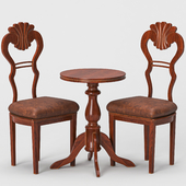 Antique chair and table