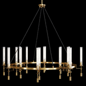 Restoration Hardware FONTANELLE ROUND CHANDELIER 58 Brass