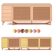 Sidebar No3  sideboard with drawers By adjustable color