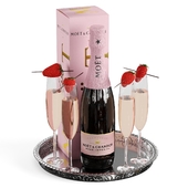 Champagne decorative set