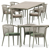 Erica 19 chair and Mirto Outdoor table by bebitalia