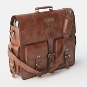 Vintage Handmade Leather Messenger Bag