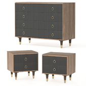 Garda Decor Chest of drawers and bedside tables