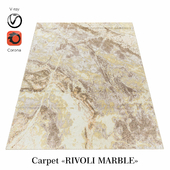 Indian Wool Carpet "Rivoli Marble" Ke-163