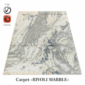 Indian Wool Carpet "Rivoli Marble" Ke-165