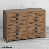 OM Chest of drawers Printmaker 2 sections Moonzana