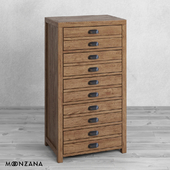 OM High chest of drawers Printmaker 1 section Moonzana
