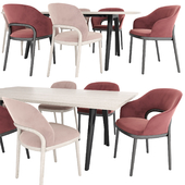 THONET 520(P/PF) Chairs and 1500 Table